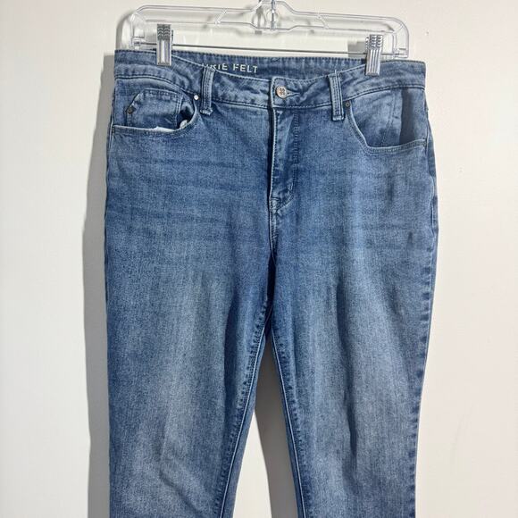 Laurie Felt Jean Women 8 Blue Boyfriend Style Cotton Minimal Modest Casual - Picture 3 of 12